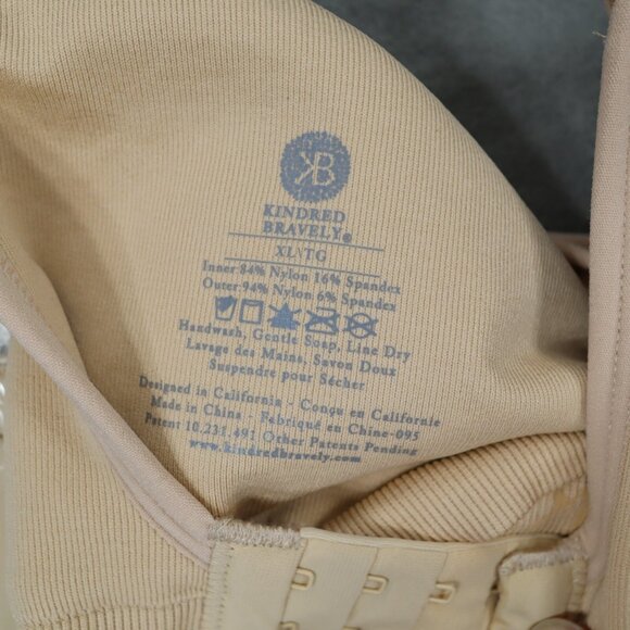 New Kindred Bravely Sublime Hands-Free Pumping & Nursing Bra Beige XL - Picture 4 of 4